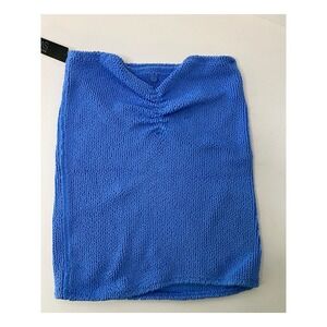 Womens Victoria's Secret Swim Tube Top/Skirt Blue M/L NWT Polyamide Elastane